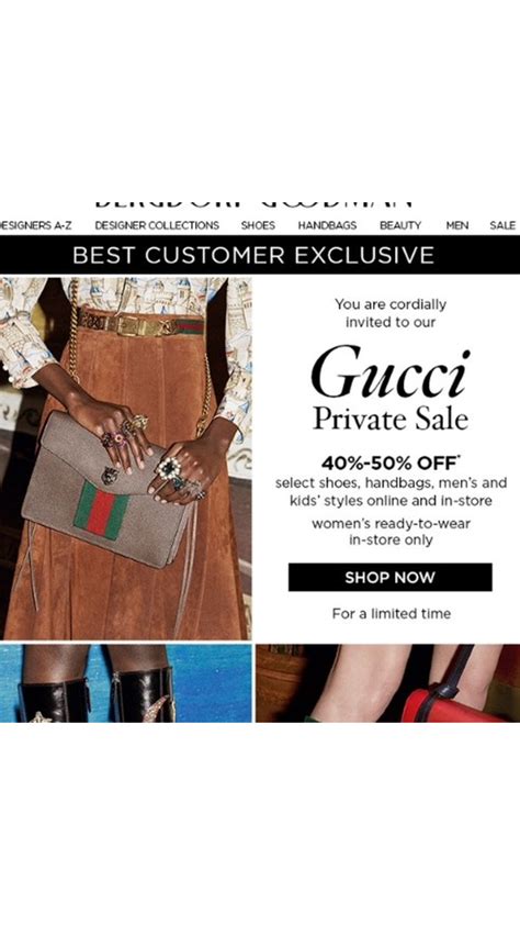 gucci private sale.